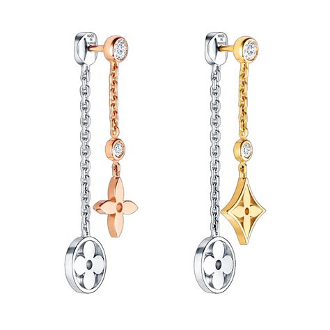 louis vuitton diamond earrings|louis vuitton monogram earrings.